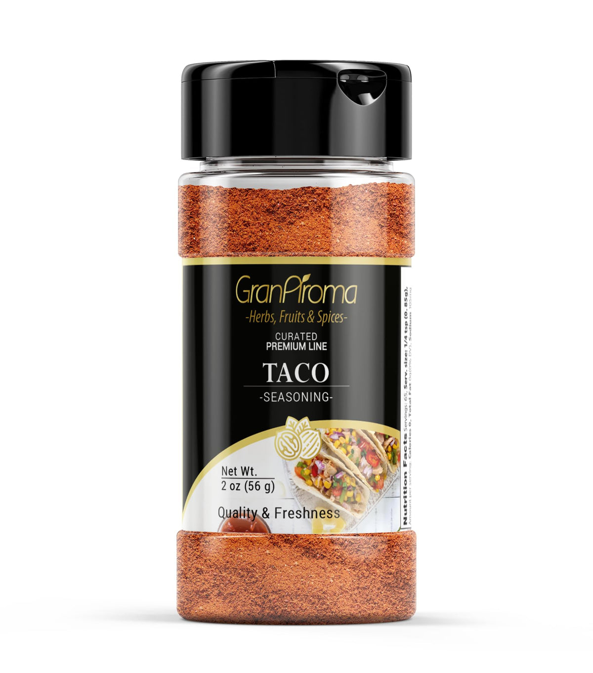GranAroma Taco Seasoning, Mild Heat, Authentic Spice Mix (2 Ounce)
