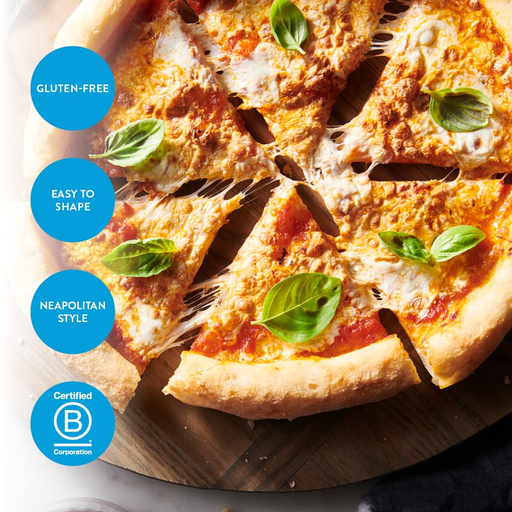 King Arthur Gluten Free Pizza Flour: Crispy Neapolitan-Style Crust - 32 oz Box, Sorghum & Wheat Starch Blend, Xanthan Gum, Perfe