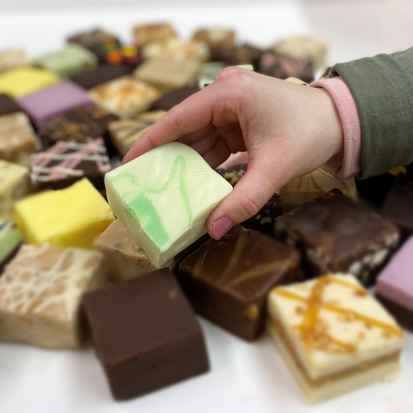 Valley Fudge Dill Pickle Artisan Fudge, Real Butter, Half Pound Package