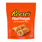Reeses Filled Pretzels, Peanut Butter Pretzel Nuggets, Crunchy, Ready to Eat, Sweet and Salty Snack, 9oz Resealable Bag