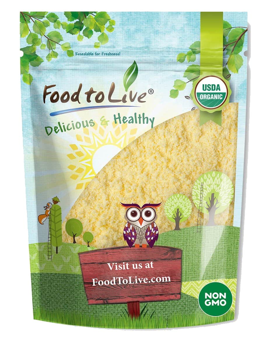 Food to Live Organic Millet Flour, 4 Pounds Non-GMO, Kosher, Vegan, Stone Ground, Unbleached, Unbromated, Bulk, Product of the U