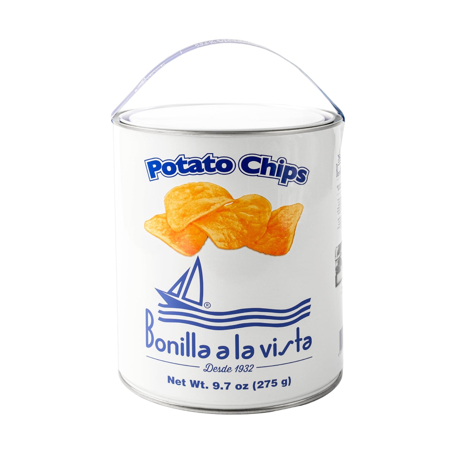 Bonilla a la Vista Potato Chips - 275g Tin - 9.7 Ounce (Pack of 1)