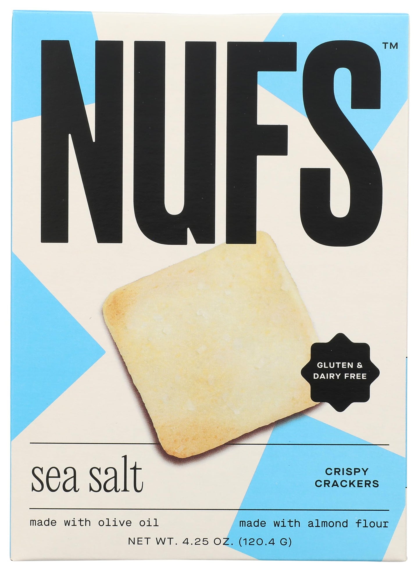 Nufs Sea Salt Crispy Crackers, 4.25 OZ