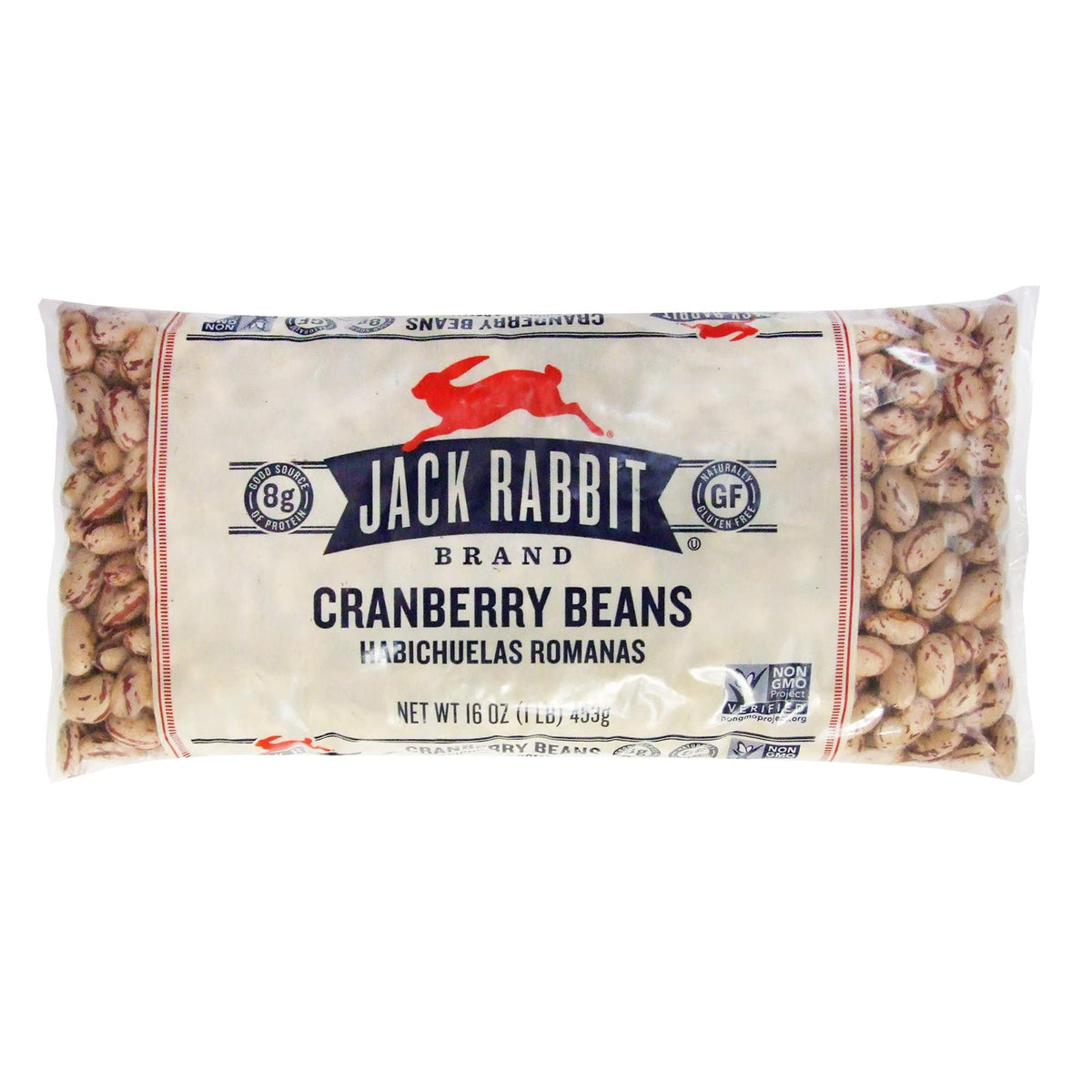 Jack Rabbit Cranberry / Roman Beans (Pack Of 3) 16 Oz Bags