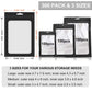 MEACOLIA 300 Pack Resealable Mylar Bags - Smell Proof Food Storage Pouches, Black, 3 Sizes (3x4.7, 4x6, 4