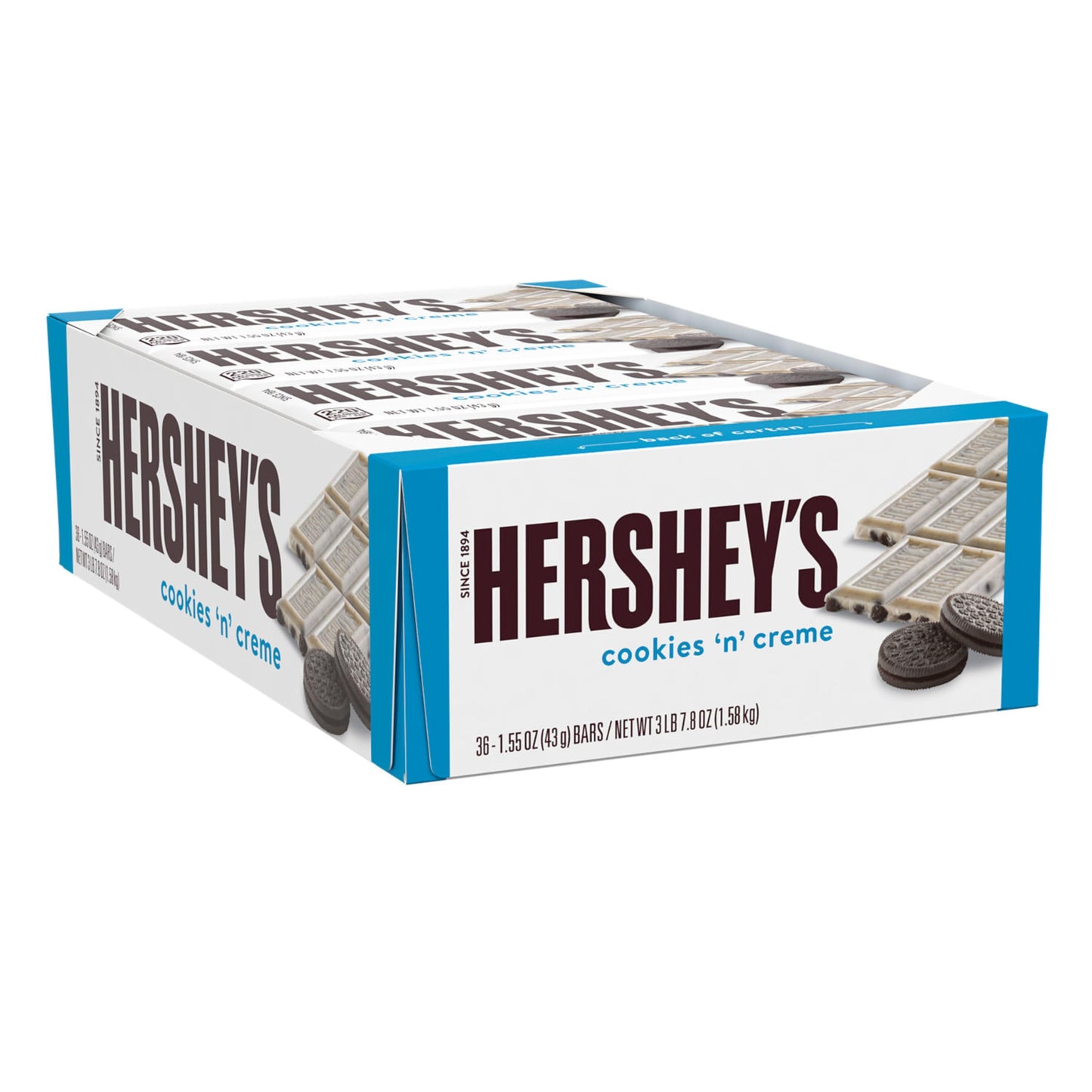 Hershey'S Cookies 'N' Creme Candy Bars, 1.55 Oz (36 Count)