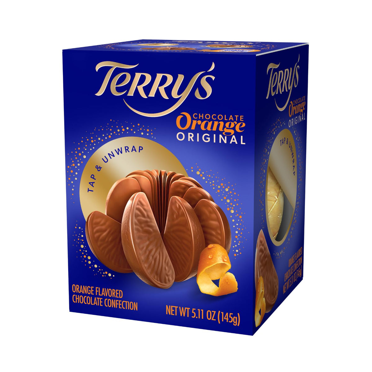 Terrys Milk Chocolate Oranges Large  Delicious Tasting Chocolate - Stocking Stuffer and Party Favors - Great for Sharing with Friends and Family