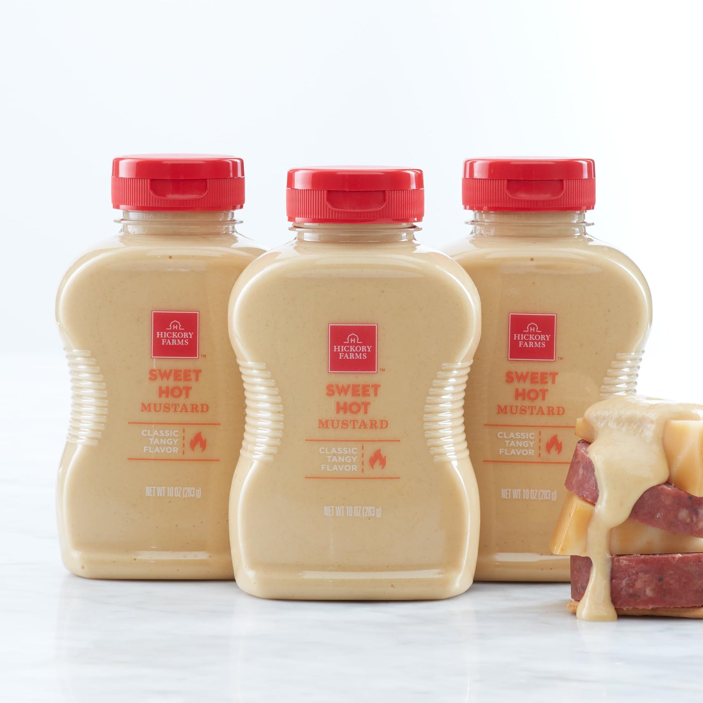 Hickory Farms Farmhouse Recipe Sweet Hot Mustard 10Oz - Pack Of 3