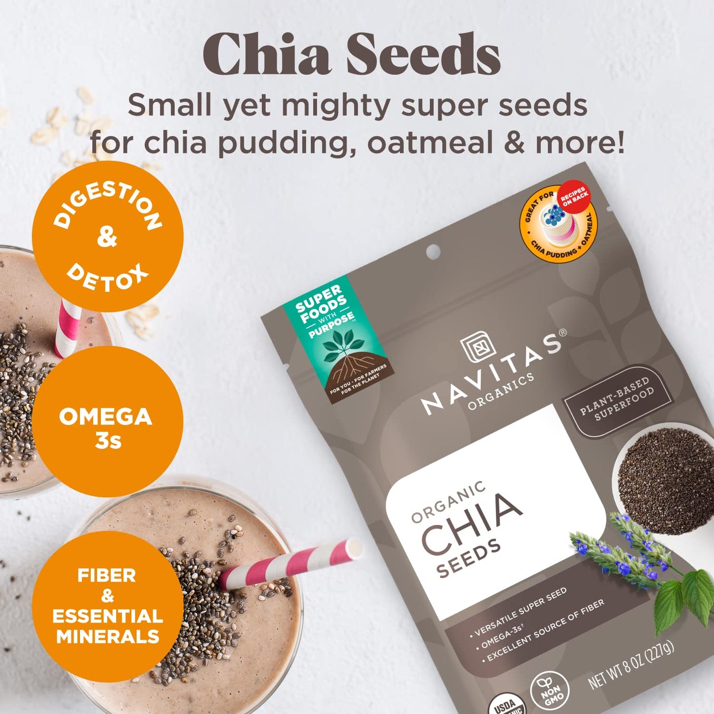 Chia Seeds, 8 Oz ( 2-Pack)