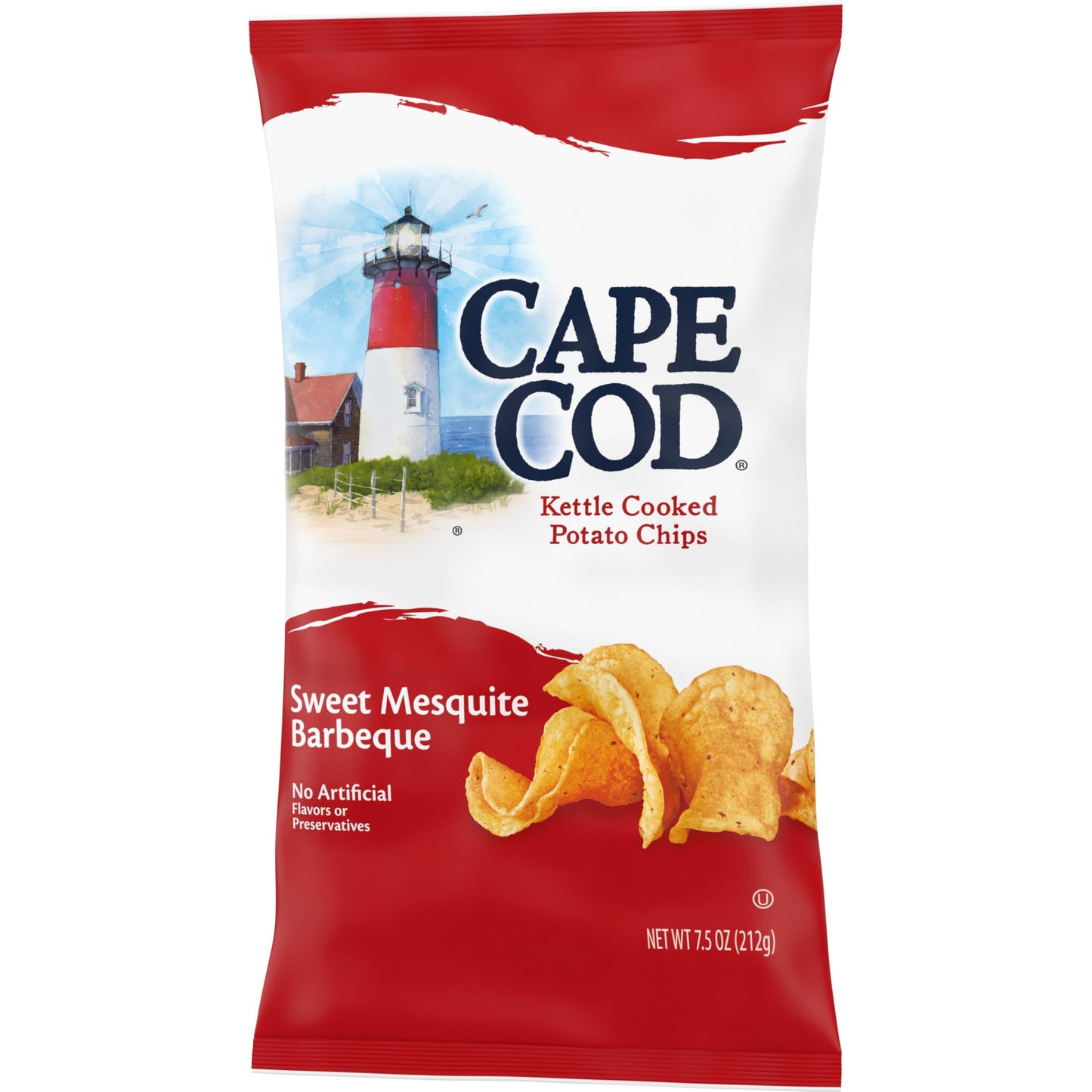 Cape Cod Potato Chips Sweet Mesquite Barbeque Kettle Chips  7.5 Oz