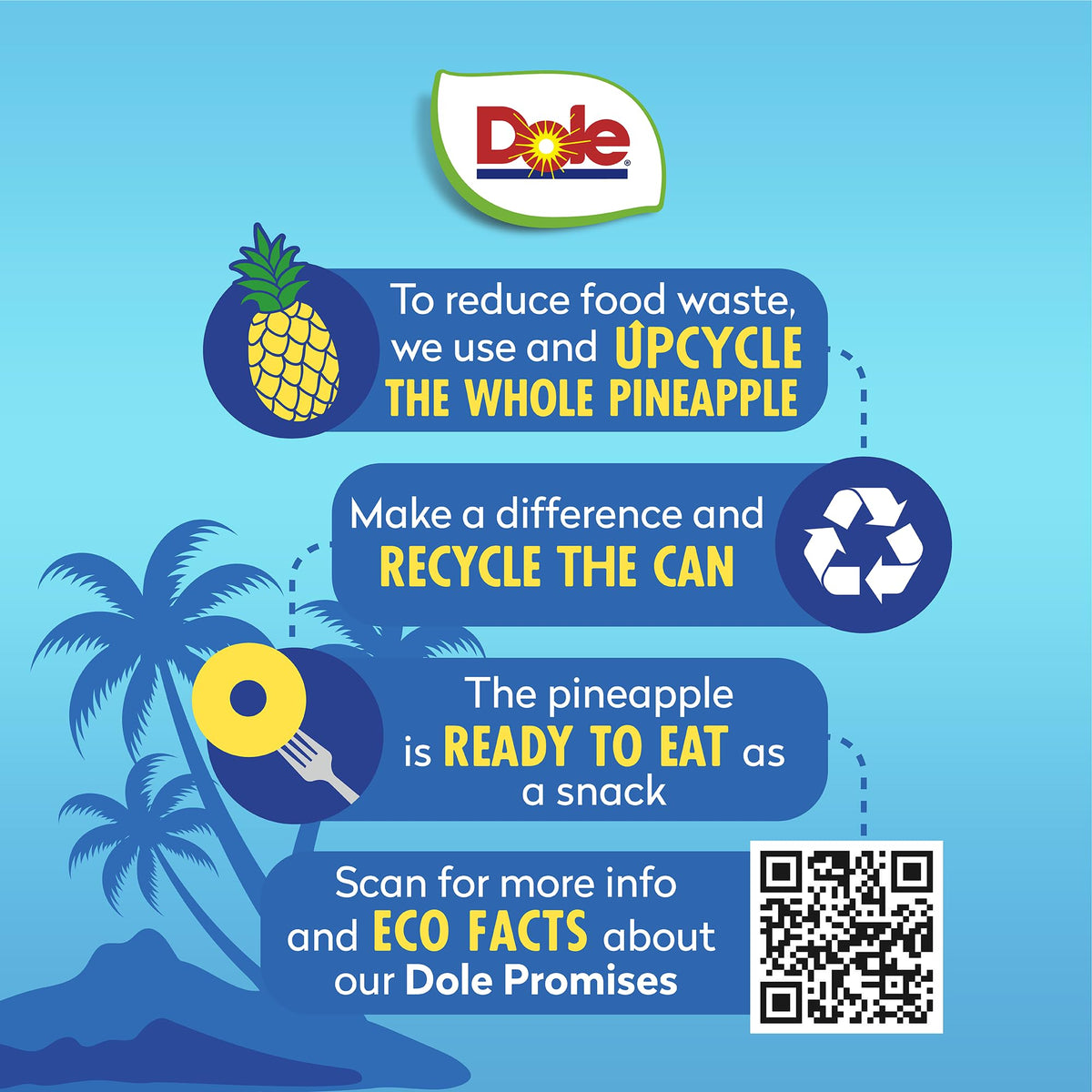 Dole Pineapple Slices in Water with No Sugar Added - Dole Fruit Cans - 20 oz - 12 Pack
