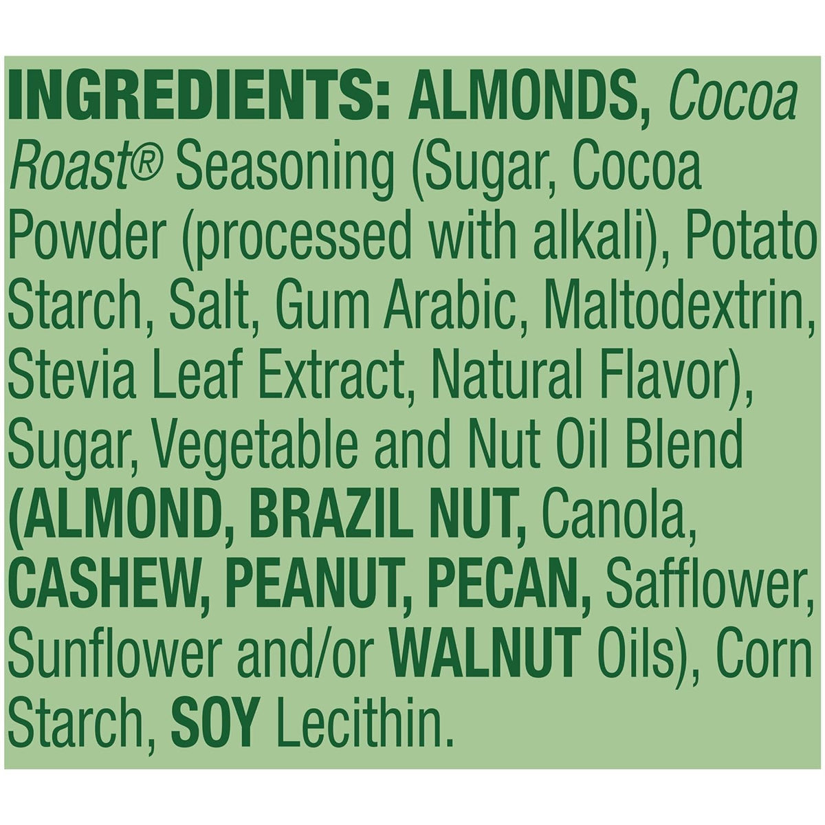 Emerald Chocolate Cocoa Roast Almonds, On-The-Go, 100 Calorie Pack 7CT (Pack of 1)