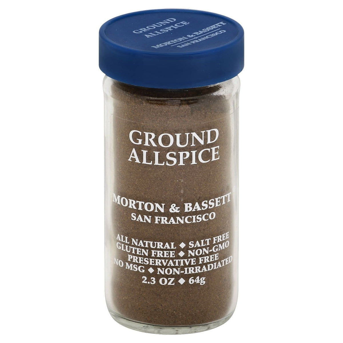 Morton & Bassett Ground Allspice, Salt-Free, Non-GMO, 2.3oz Jar