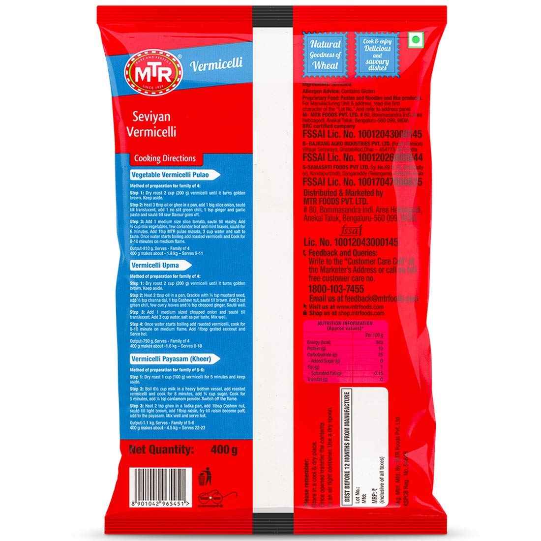 Mtr Vermicelli 400G
