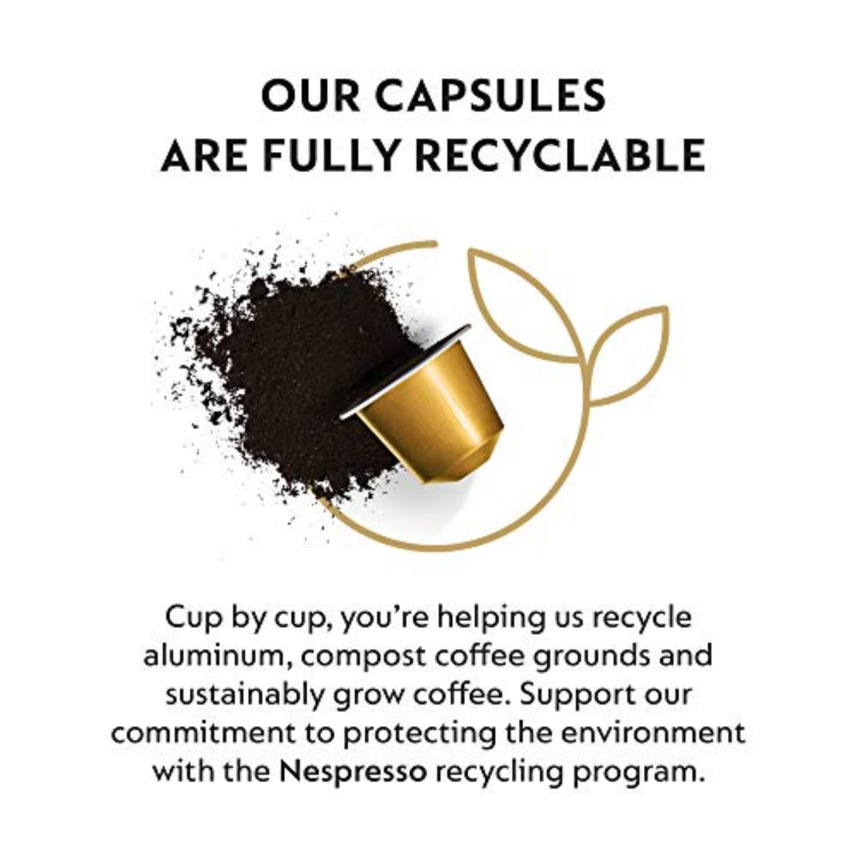 Nespresso Coffee Pods, Original Line, Volluto Decaffeinato, Mild Roast, 50 Count
