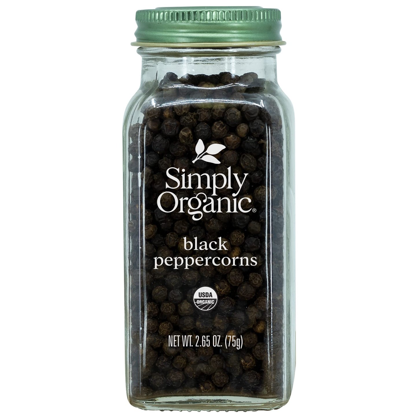 Simply Organic Whole Black Peppercorns, Certified Organic | 2.65 Oz | Piper Nigrum L.