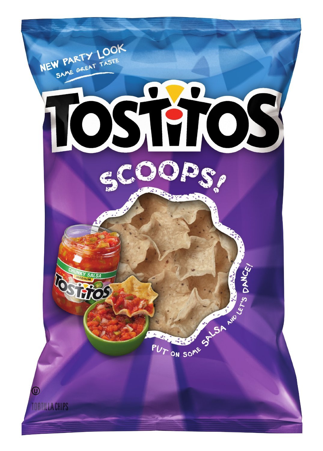 Tostitos Scoop Corn Chips, 10 Ounce Bag (Pack of 3)