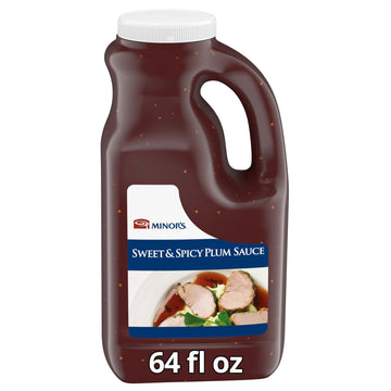 Minors Sweet and Spicy Plum Sauce and Marinade, Wasabi Soy Flavor, 5 lb 9.6 oz Bulk Bottle (Packaging May Vary) (Pack of 1)