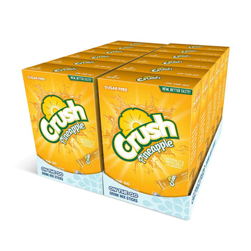 Juicy Mixes Crush- Powder Drink Mix - Sugar Free & Delicious (Pineapple, 72 Sticks)