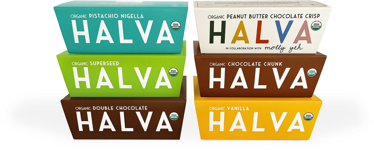 HEBEL & CO Super Mega Bundle Halva | 6 Flavors | USDA Organic, Gluten Free, Kosher, Vegan