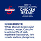 Swanson White Premium Chunk Canned Chicken Breast In Water, Fully Cooked Chicken, 4.5 Oz Can