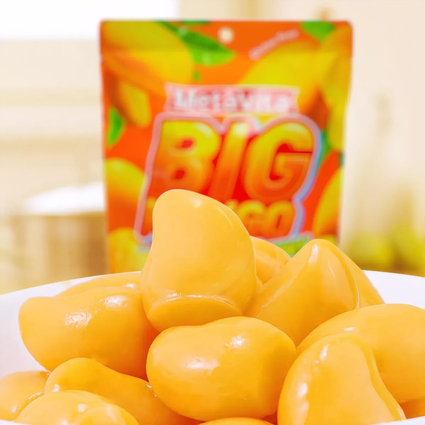 Luckycare MetaVita Big Mango Gummy Candy - Chewy, Gluten-Free, 5oz (1 Pack)
