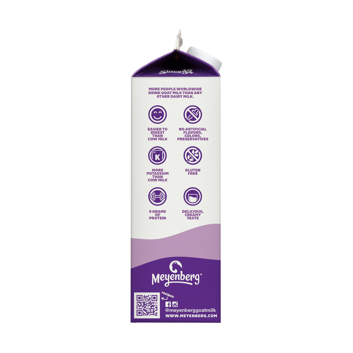 Meyenberg Goat Milk, Whole, Quart, 32 oz