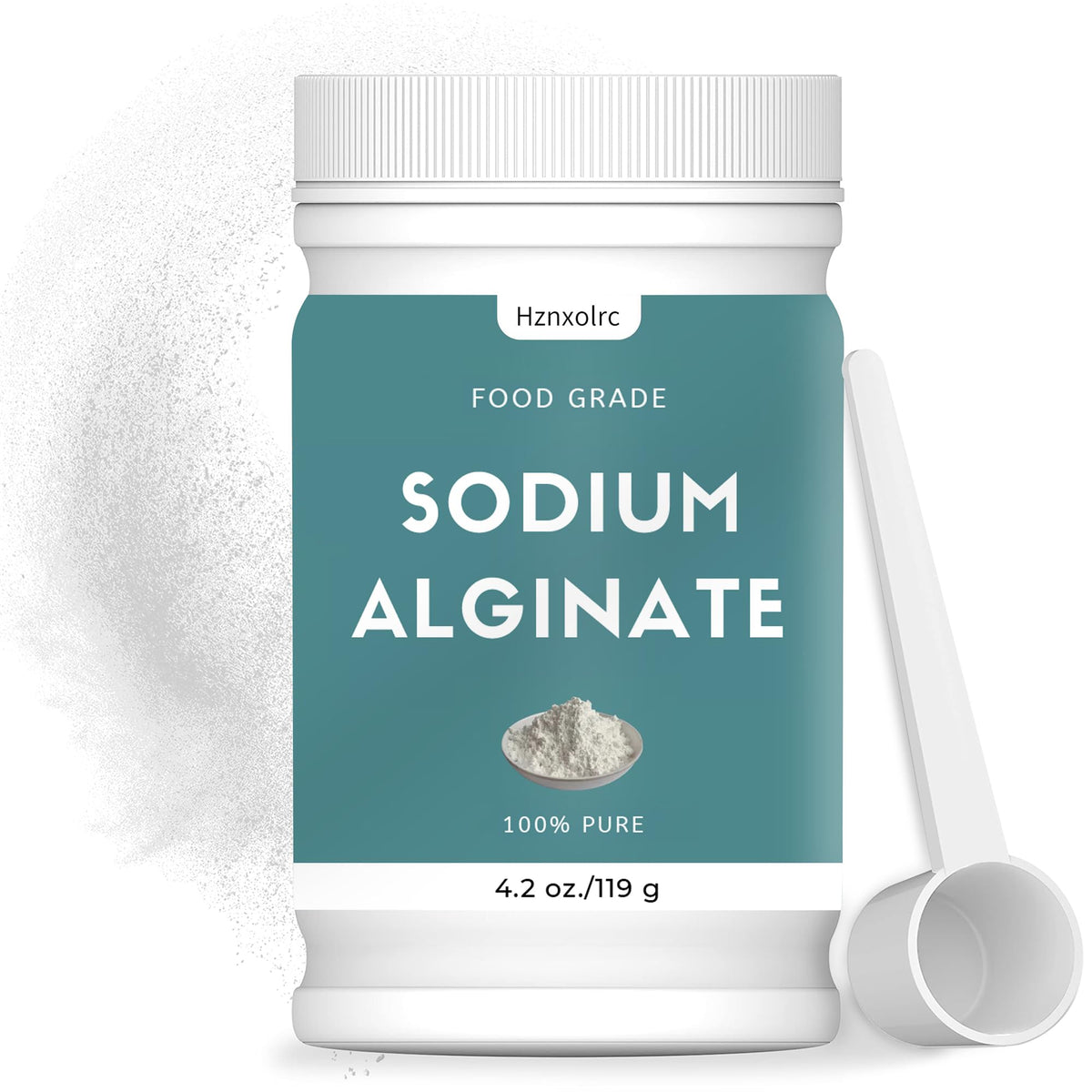 4.2 oz Sodium Alginate Powder Food Grade  Pure Sodium Alginate Powder Perfect for Making elegant Caviar Spheres  Desserts  Meatloaves