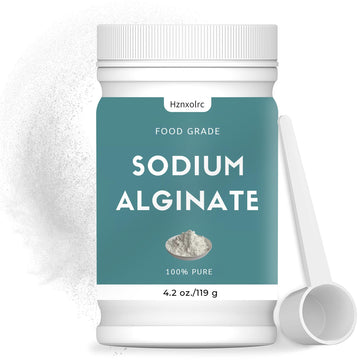 4.2 oz Sodium Alginate Powder Food Grade  Pure Sodium Alginate Powder Perfect for Making elegant Caviar Spheres  Desserts  Meatloaves
