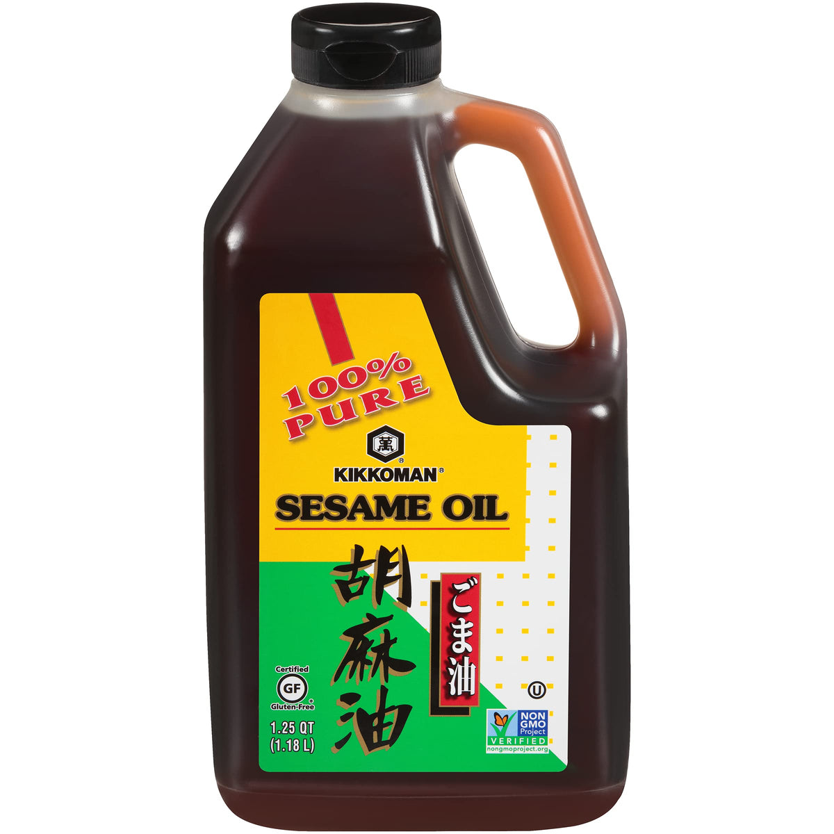 Kikkoman Toasted Sesame Oil, Non-GMO, No Preservatives, 40 Fl Oz