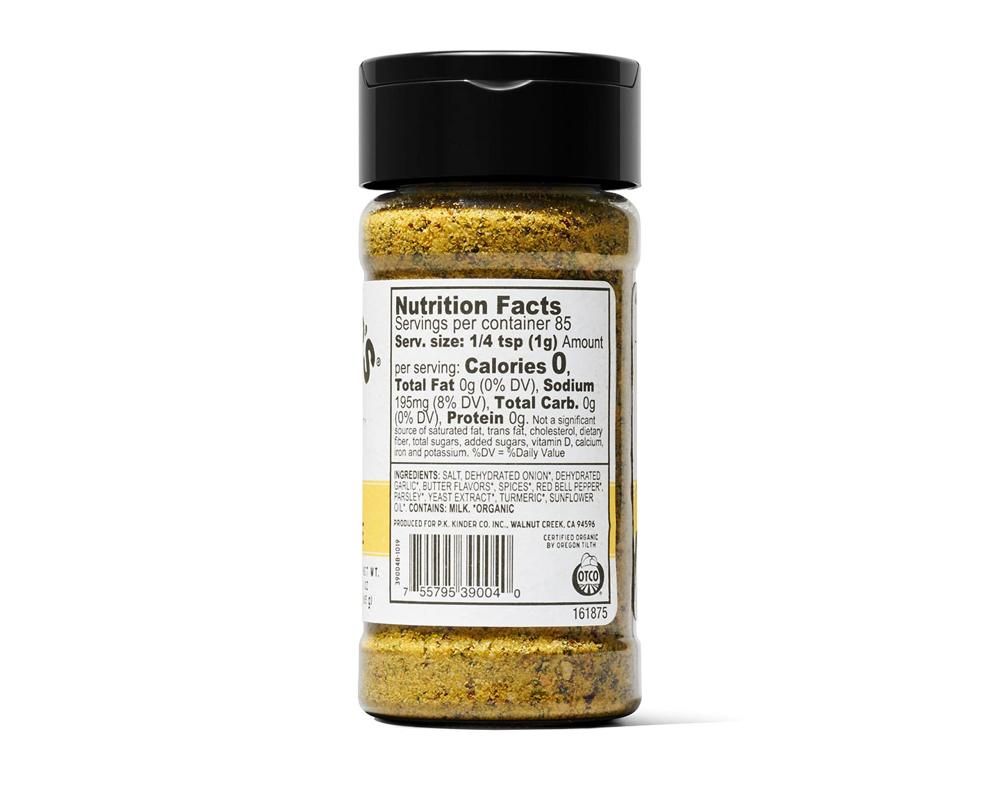 Kinder'S Organic Buttery Steakhouse Rub, Premium Quality Seasoning, Msg Free, Usda Certified Organic, 3 Oz