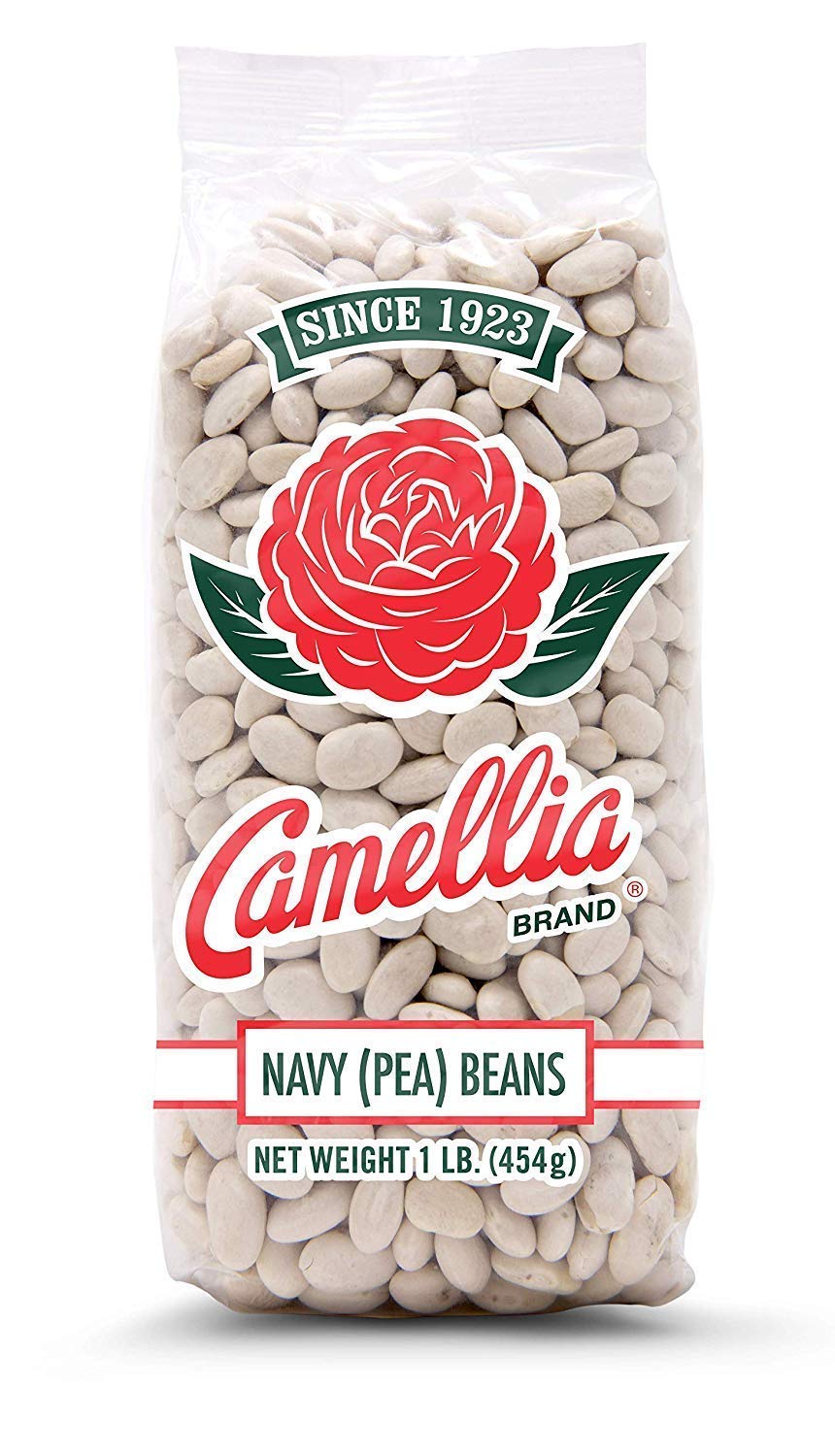 Camellia Brand Dried Navy (Pea) Beans, 1 Pound (2 Pack)