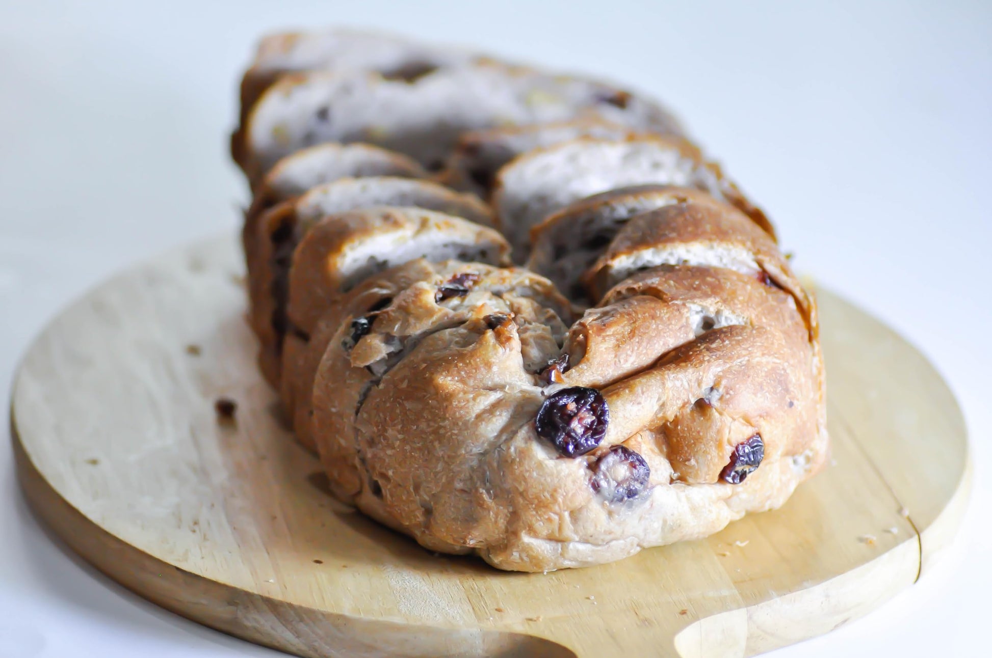 Fresh Backed European Cranberry Raisin Walnut Bread By RawJoy