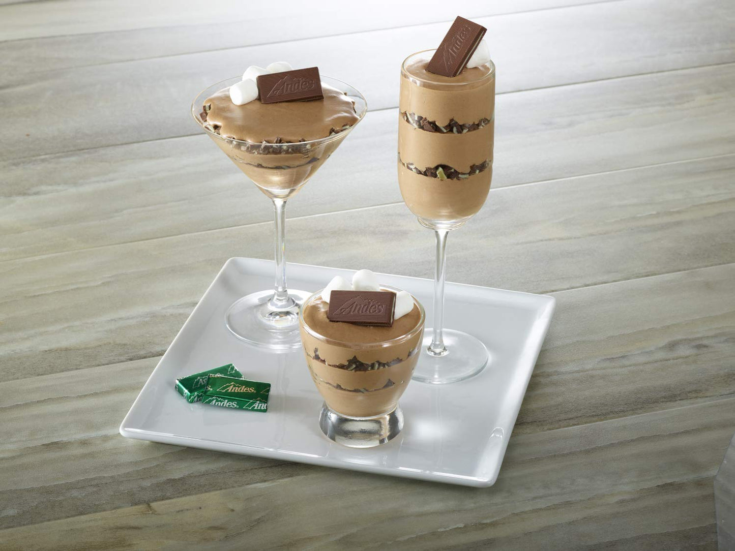 Tootsie Roll Andes Creme De Menthe Thin Mints - After Dinner Mints - Rectangular Chocolate Sandwich Mint Candies - 20 Oz, 120 Co
