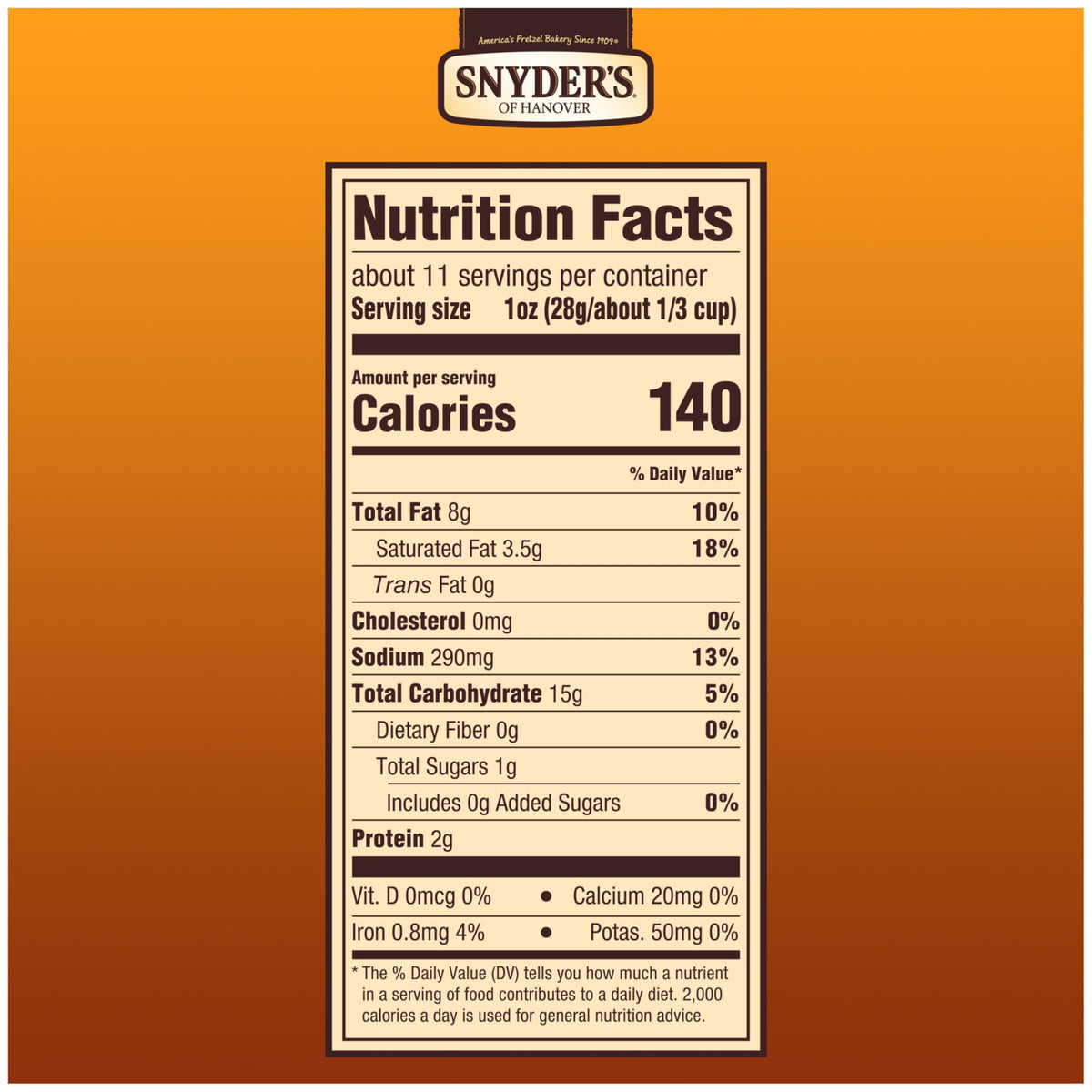 Snyder'S Of Hanover Pretzel Pieces, Cheddar Cheese, 11.25 Oz