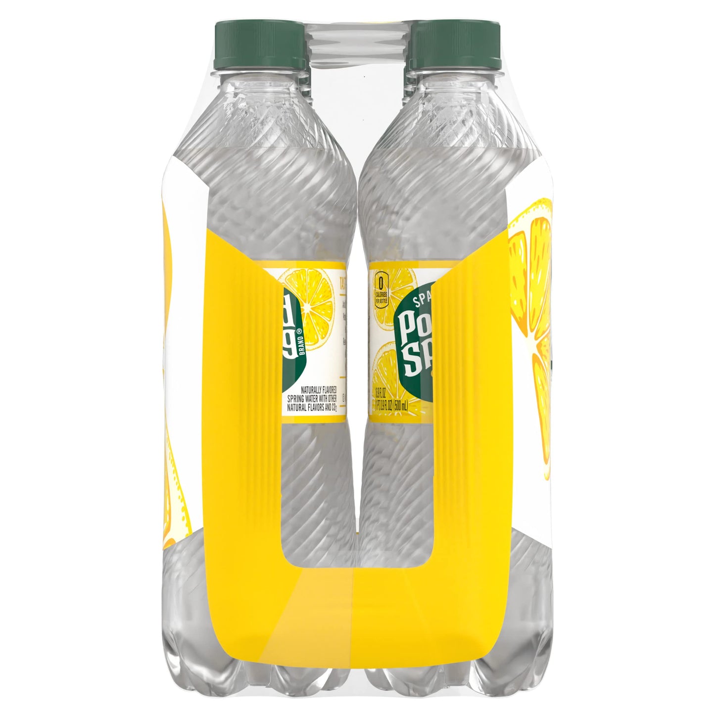 Poland Spring Sparkling Water, Lively Lemon, 16.9 Fl Oz (Pack of 8)