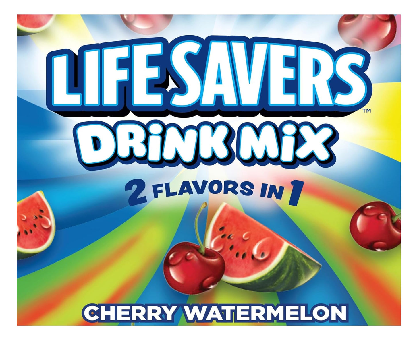 SINGLES TO GO! Lifesavers Singles to Go Variety Pack - 6 Powdered Drink Mixes - Cherry Watermelon, Pineapple Punch, Raspberry Lemonade