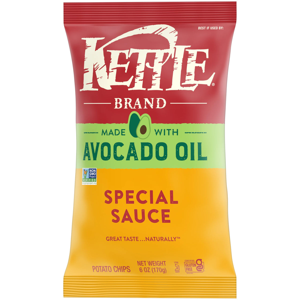 Kettle Brand Made with Avocado Oil Special Sauce Chips, 6 Oz Bag