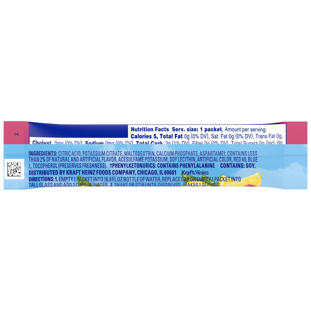 Crystal Light Sugar-Free Raspberry Lemonade On-The-Go Powdered Drink Mix 10 Count