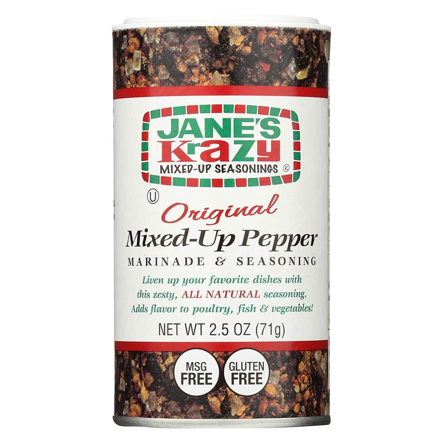 JANES, KRAZY, MIXED UP PEPPER, Pack of 12, Size 2.5 OZ - No Artificial Ingredients