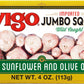 Vigo Premium Imported Canned Seafood, Jumbo Squid In Sunflower & Olive Oil, Specialty Flavored, Perfect For Recipes And Dishes (Jumbo Squid In Sunflower & Olive Oil, 4 Ounce (Pack Of 10))