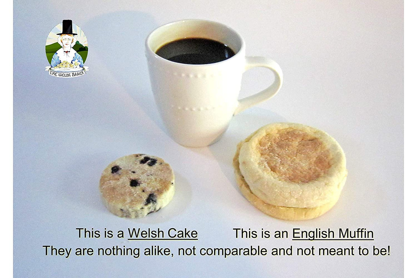 The Welsh Baker Welsh Cakes Variety Box - 2 Flavors (Currant & Cranberry Orange) - 8 Total Cakes - 4 Ounce Packs (Pack of 2)