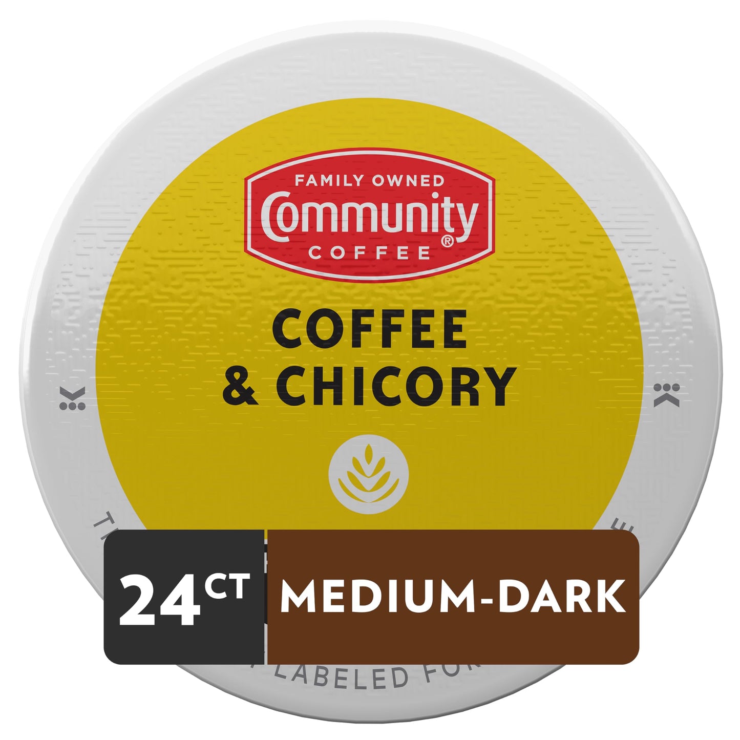 Community Coffee Coffee Pods, Medium-Dark Roast, Compatible with Keurig 2.0, 24 Count