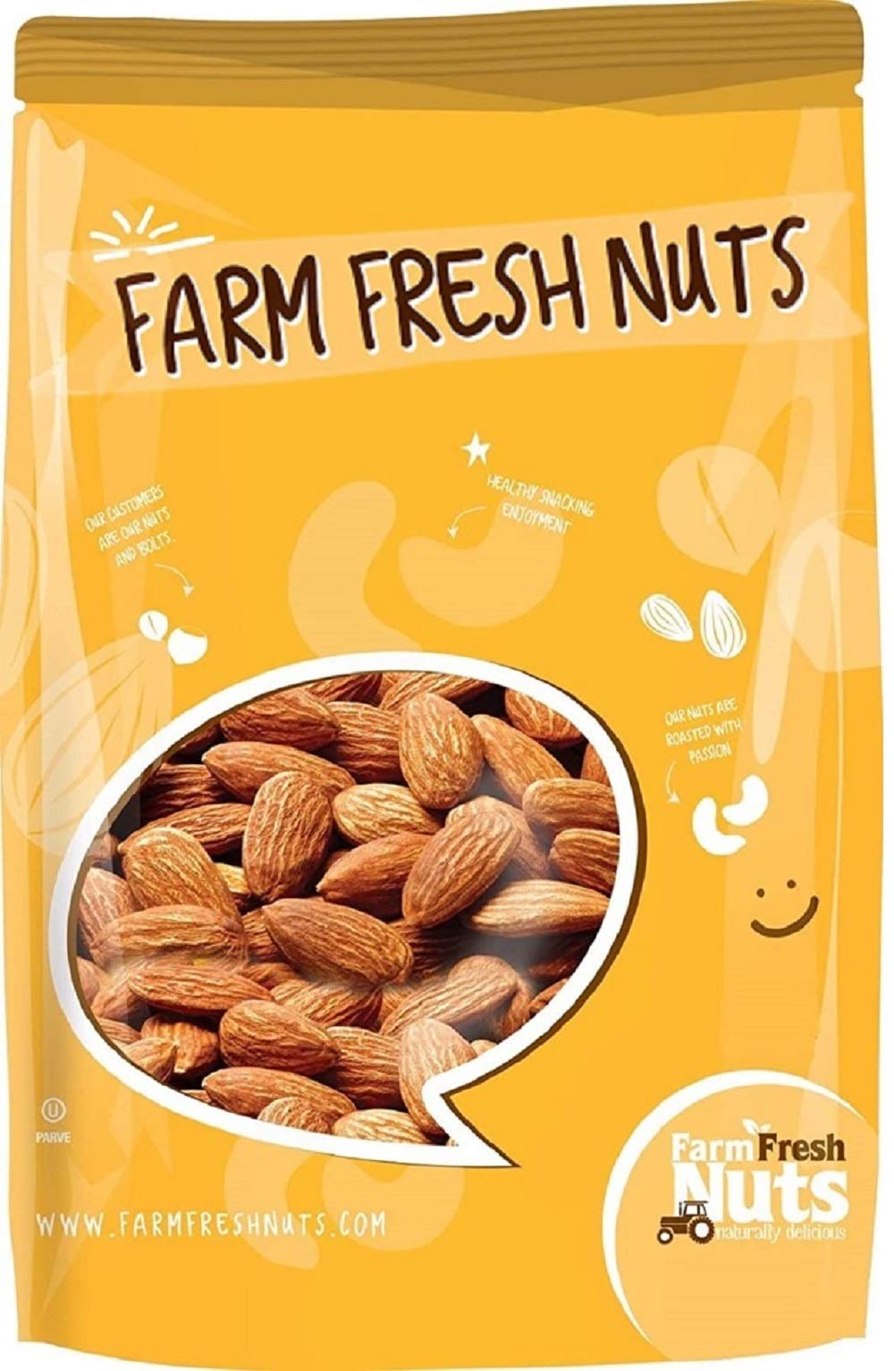 Raw Natural Shelled California Almonds (2 Lbs.) - Healthy Southern Tastiness - Handpicked for Freshness - All Natural Supreme Al