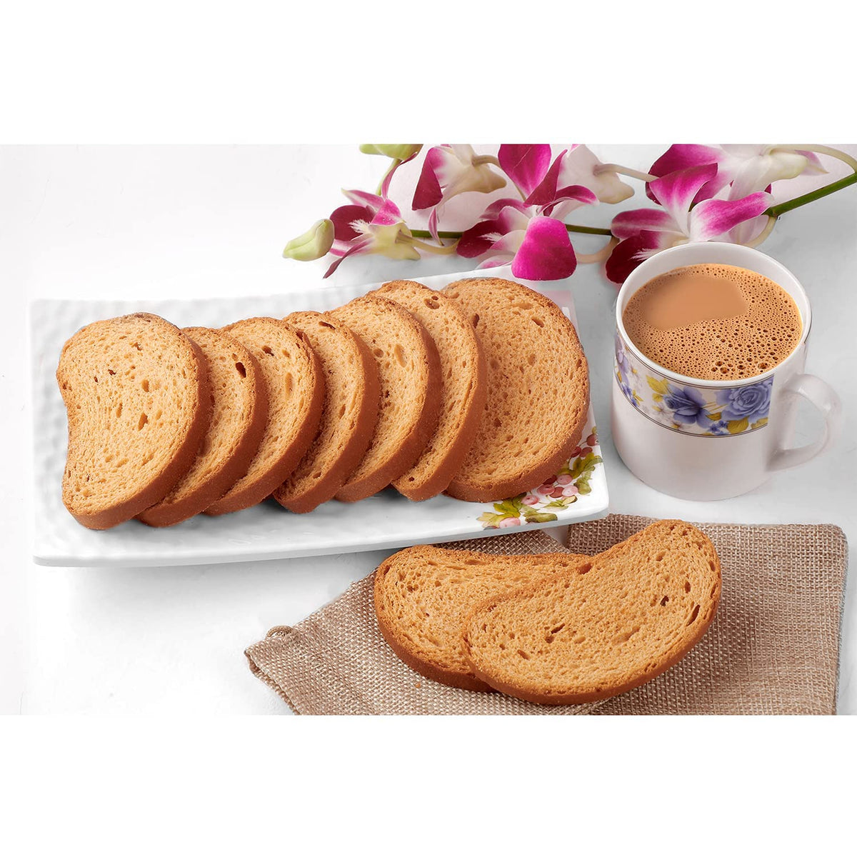 Macheri Traditional Toast/Rusk/Mouth-Watering Toast/Rusk/Crunchy Breakfast Toast/Rusk/Chai Snacks-450g(150g*3Pac)