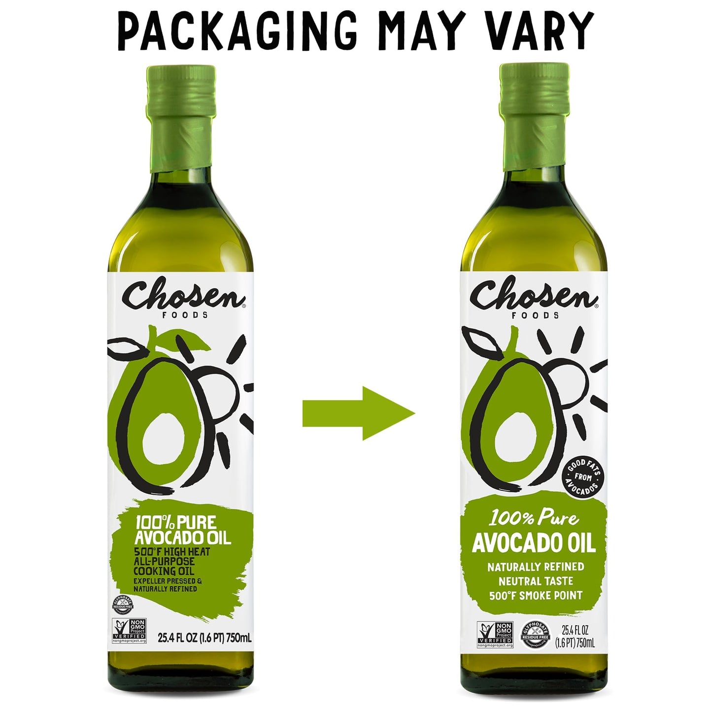 Chosen Foods 100% Pure Avocado Oil, Keto and Paleo Diet Friendly, Kosher Oil for Baking, High-Heat Cooking, Frying, Homemade Sau