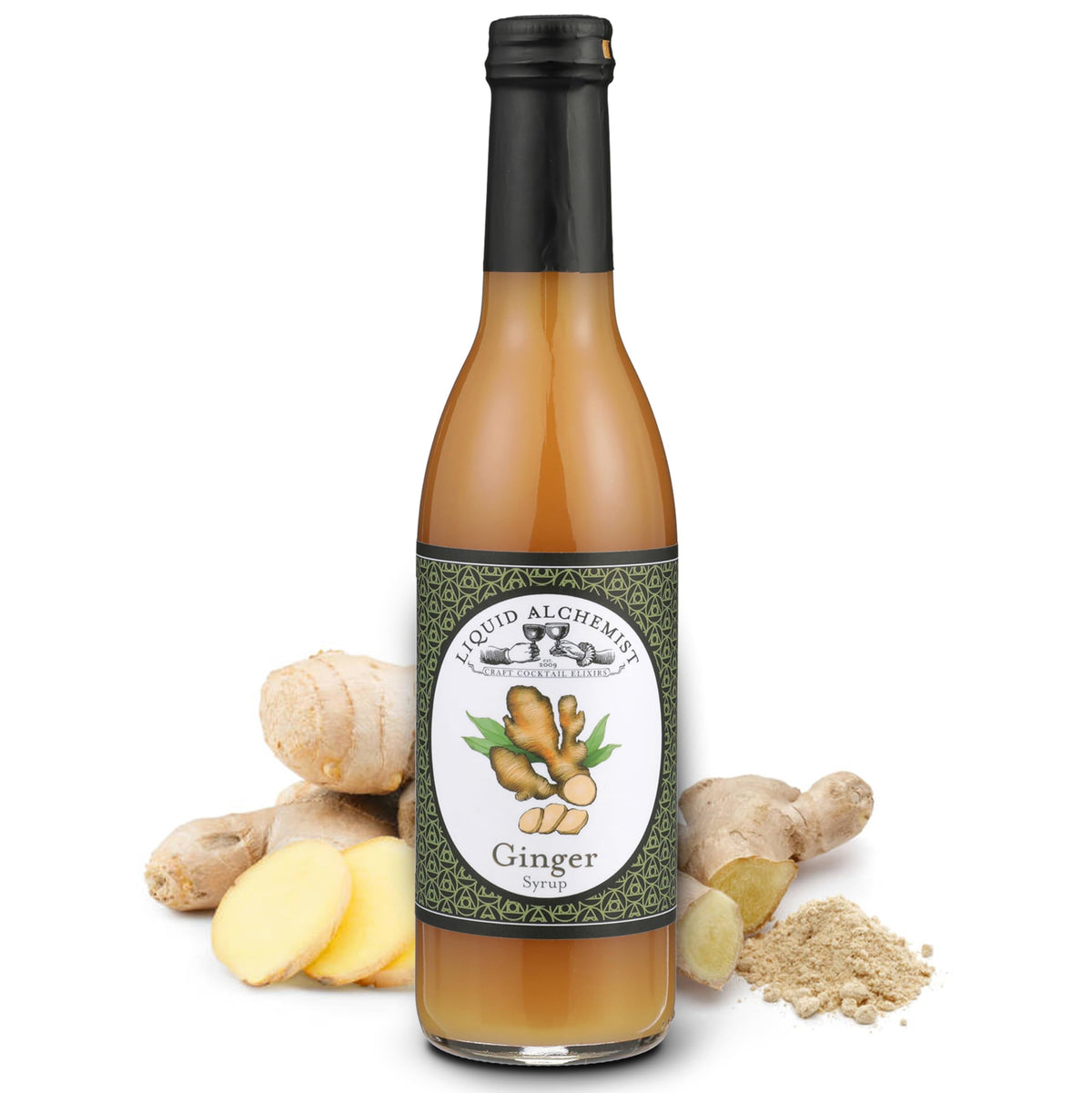 Liquid Alchemist Ginger Syrup for Cocktails - Non-GMO, Vegan - 25 Fl Oz