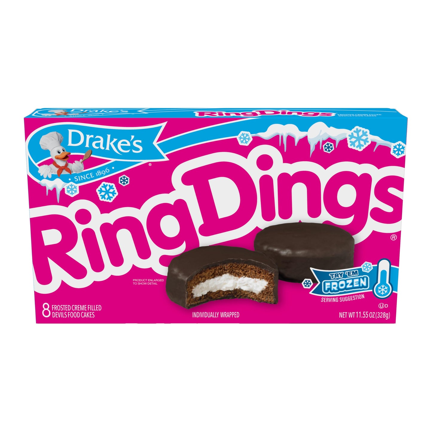 Drakes Variety Pack Yodels, Ring Dings, Devil Dogs, Funny Bones, and Coffee Cakes, Chocolate