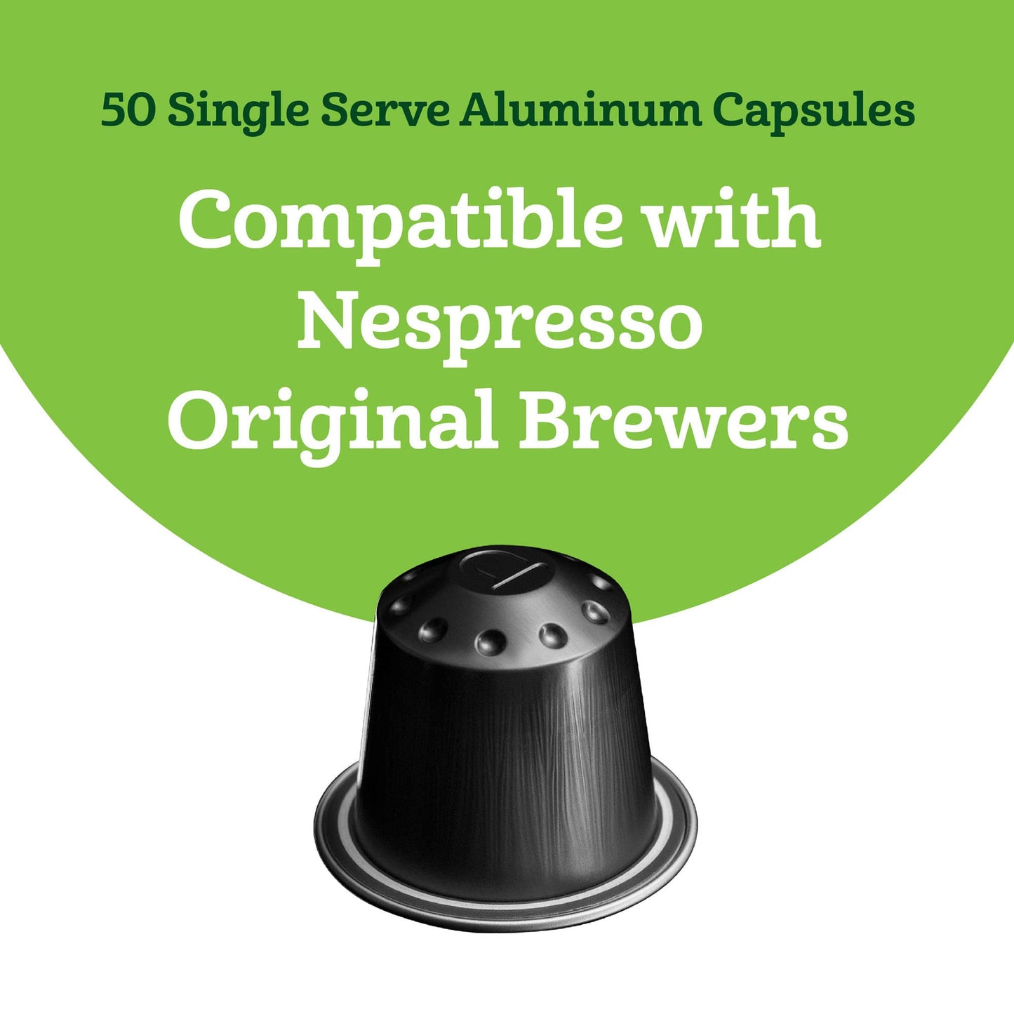 large online retailer Fresh Espresso compact pieces, Dark Roast, Intensity 12/13, 50 Count (5 Packs of 10), Compatible with Nespresso Original malt-inspired