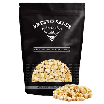 Presto Sales Dried Apple Cubes 48 Oz | All Natural Dried Fruit Snack | Vegan, Non-Gmo Dehydrated Fruit | Packed Fresh In Resealable 3 Lbs Pouch Bag